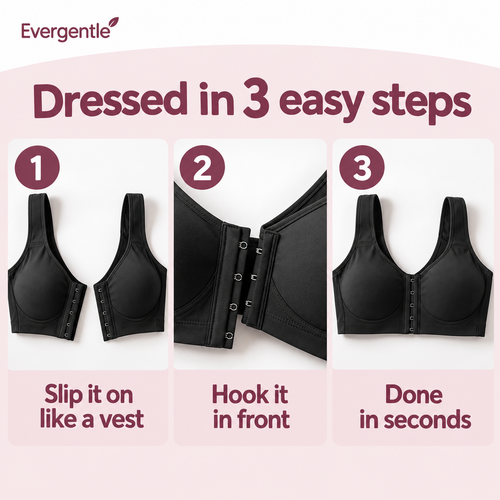 How the front-closure bra works in 3 easy steps